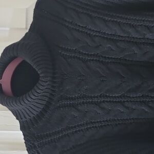 WORTHINGTON BRAND WOMEN'S BLACK COWL NECK PULLOVER SWEATER SIZE MEDIUM